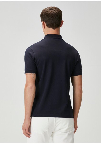 Lacivert Keten Polo T-Shirt fırsatları