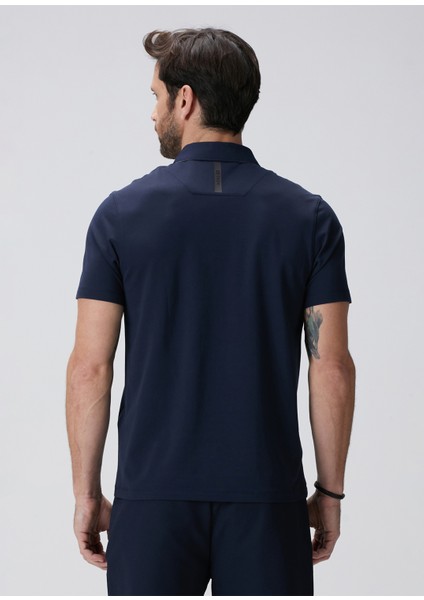 N-Tech Lacivert Polo Yaka Merserize T-Shirt