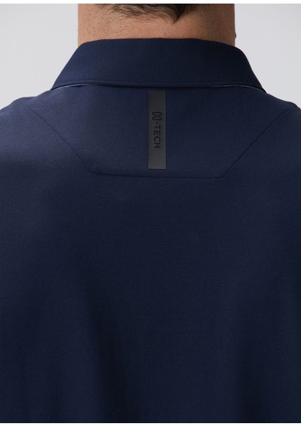 N-Tech Lacivert Polo Yaka Merserize T-Shirt