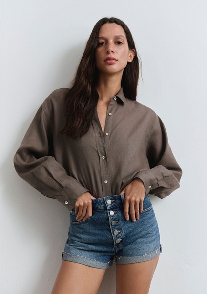 Fiora 90LAR Puslu Indigo Mavisi Jean Şort 1411222-89780 fiyatları