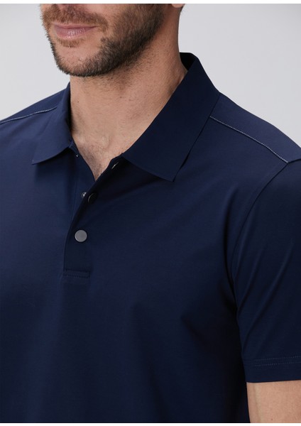 N-Tech Lacivert Polo Yaka T-Shirt
