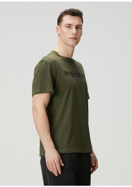 Haki Logo Baskılı T-Shirt modelleri