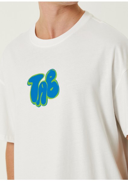Blue Mask Beyaz Oversized Kısa Kollu Erkek T-Shirt fırsatları