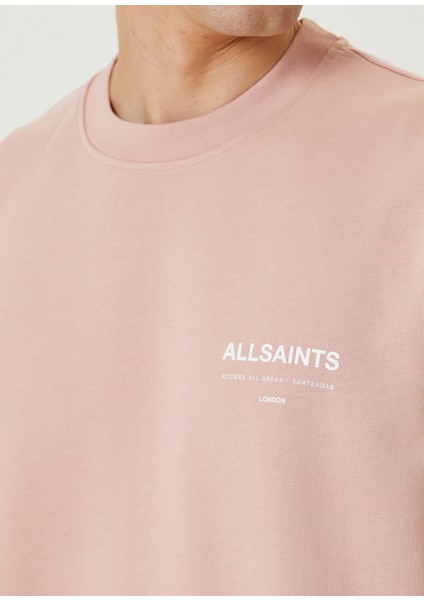 Relaxed Fit Access Pembe Organik Pamuk Sweatshirt