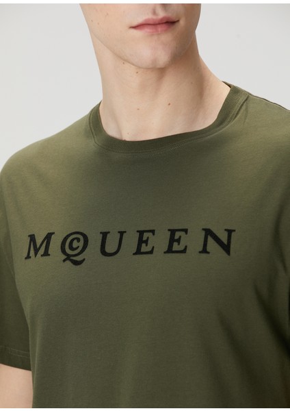 Haki Logo Baskılı T-Shirt indirimleri