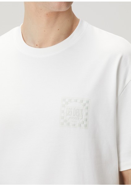 Goods Beyaz Logo Baskılı Organik Pamuk T-Shirt indirimleri