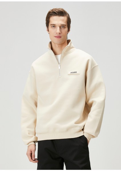 The Gros Grain Bej Sweatshirt