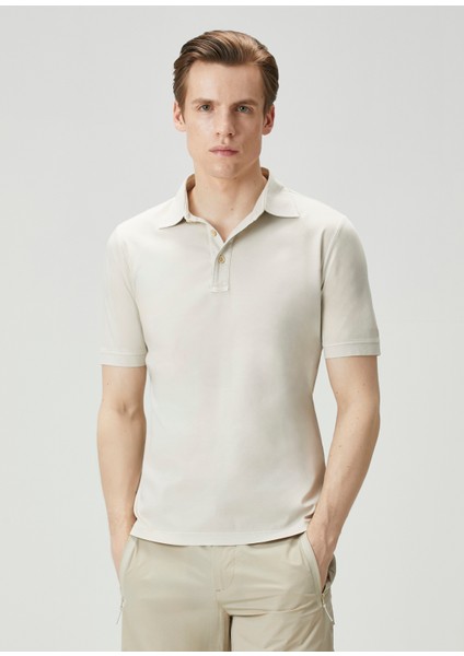 Ekru Polo T-Shirt