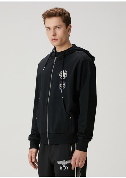 Astro Boy Antrasit Kapüşonlu Sweatshirt