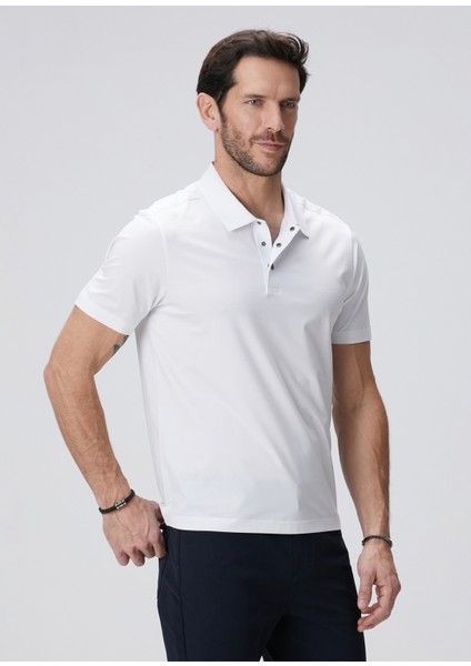 N-Tech Beyaz Polo Yaka T-Shirt indirimleri