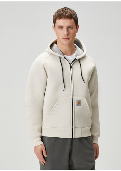 Car-Lux Krem Logo Patchli Sweatshirt