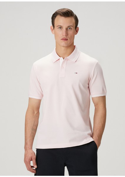 Regular Fit Pembe Polo Yaka T-Shirt