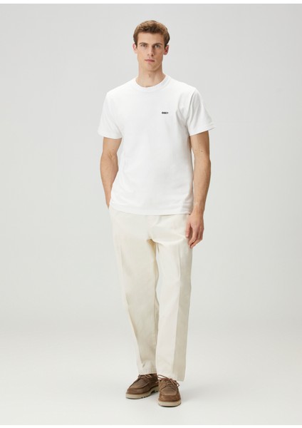 Beyaz Logo Nakışlı T-Shirt fiyatları