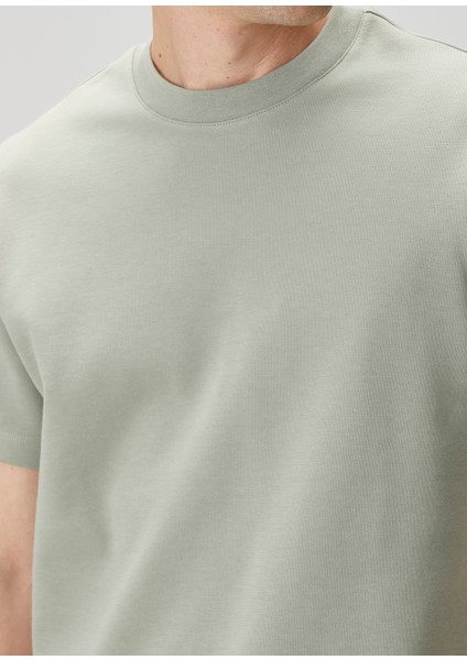 Su Yeşili Kısa Kollu Sweatshirt