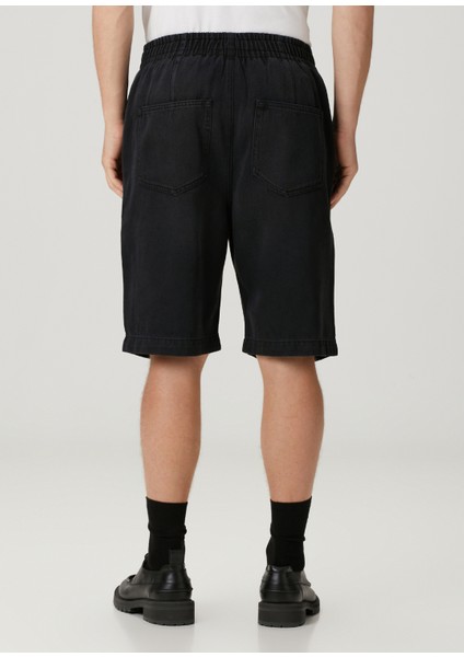 Antrasit Denim Şort