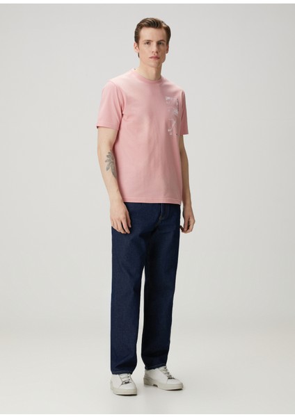 Pembe Logo Baskılı T-Shirt fiyatları