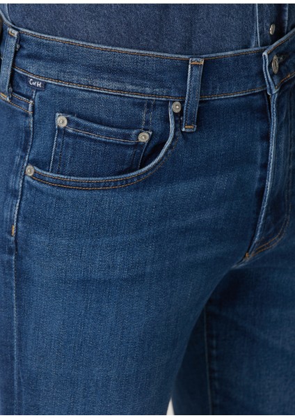 Classic Straight Gage Mavi Jean Pantolon fırsatları