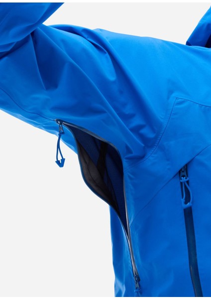 Kamet Light Gore-Tex® 3l Plain Mavi Erkek Spor Ceket