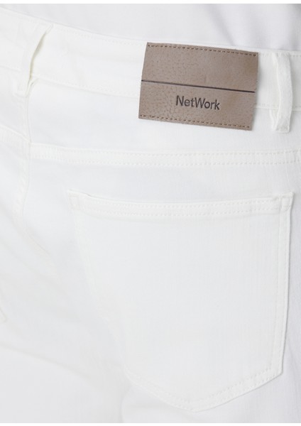 Kırık Beyaz Denim Pantolon indirimleri
