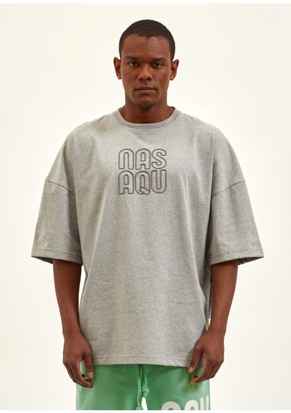Gri Krom Oversize Unisex T-Shirt