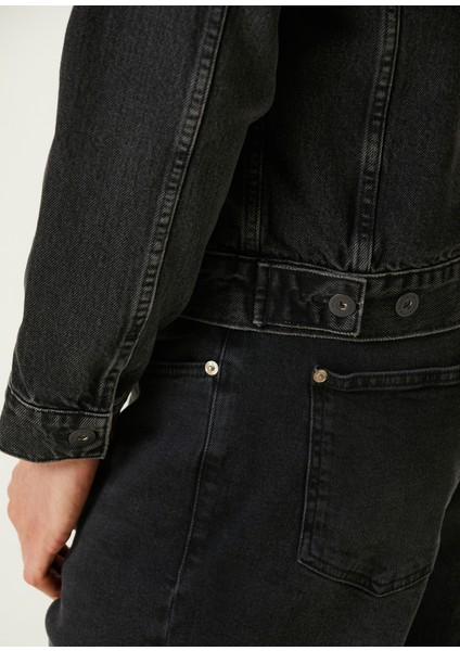 Spirit Siyah Denim Trucker Ceket