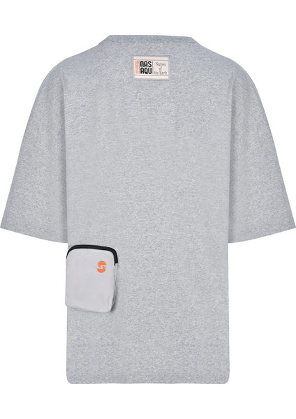 Gri Krom Oversize Unisex T-Shirt
