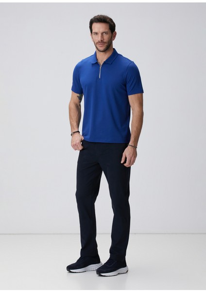 N-Tech Saks Polo Yaka Merserize T-Shirt