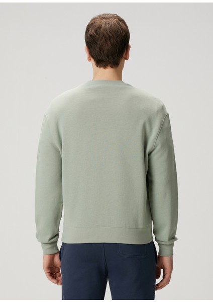 Su Yeşili Logo Nakışlı Sweatshirt fırsatları