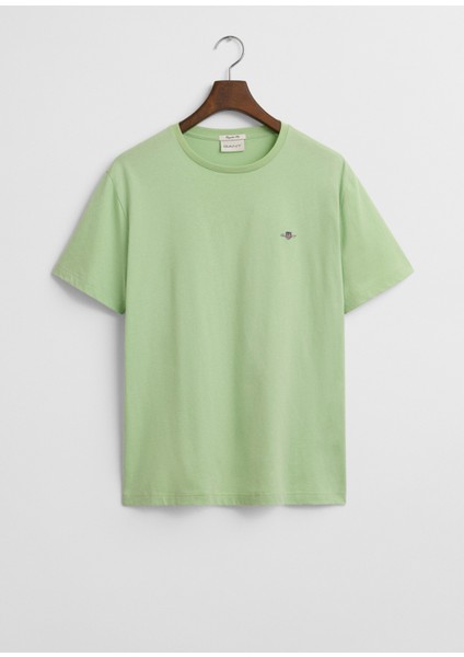 Yeşil Bisiklet Yaka Regular Fit Kısa Kollu Erkek T-Shirt fırsatları