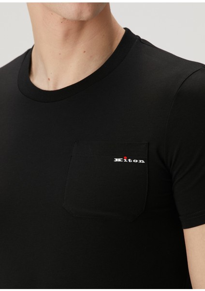 Siyah Logo Nakışlı T-Shirt indirimleri