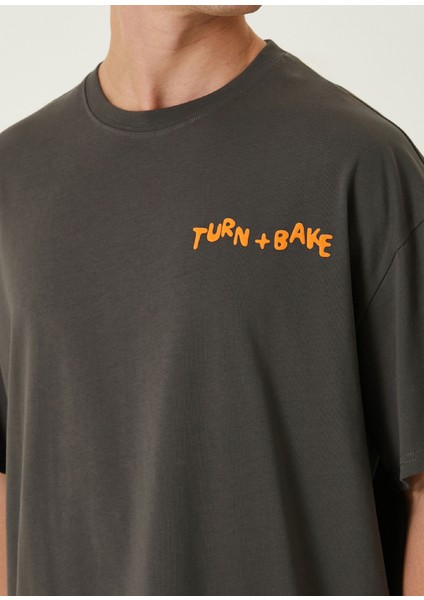 Juice Antrasit Oversized Kısa Kollu Erkek T-Shirt fırsatları