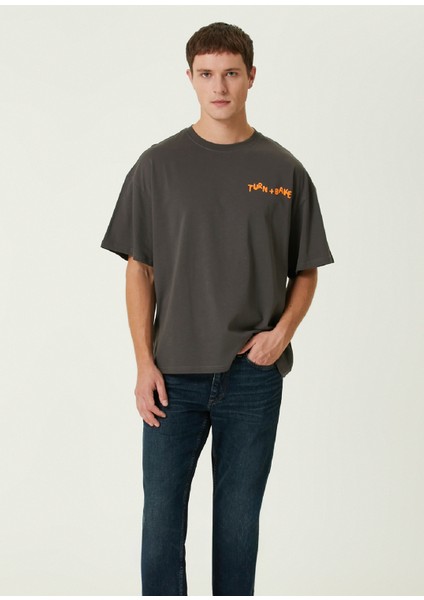 Juice Antrasit Oversized Kısa Kollu Erkek T-Shirt indirimleri