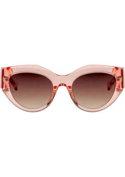 Hm 1537 C 3 Cat Eye Pembe Asetat Kadın Güneş Gözlüğü