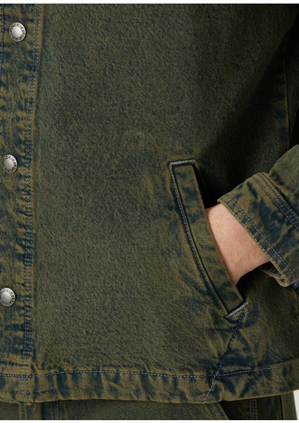 Lewistown Koyu Haki Denim Mont