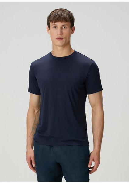 Lacivert Basic T-Shirt