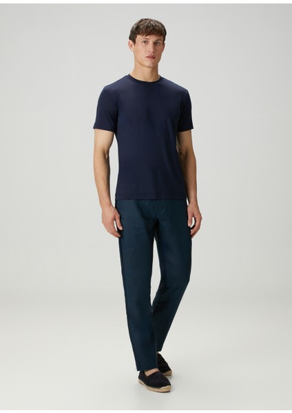 Lacivert Basic T-Shirt