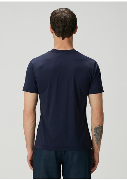 Lacivert Basic T-Shirt