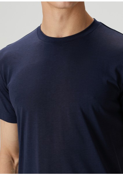 Lacivert Basic T-Shirt