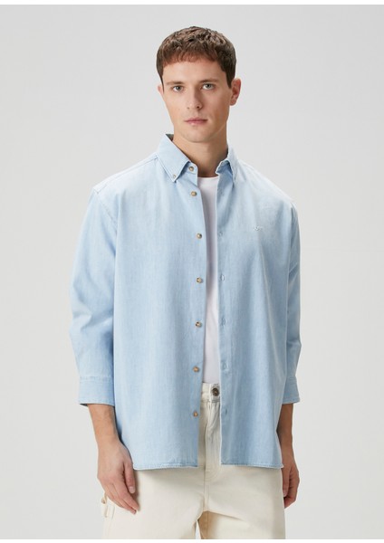 Açık Mavi Denim Gömlek