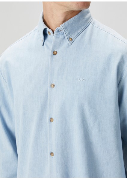 Açık Mavi Denim Gömlek