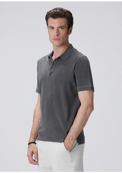 Antrasit Polo T-Shirt