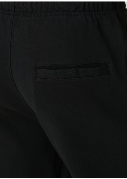 Siyah Beli Kordonlu Jogger Eşofman Altı