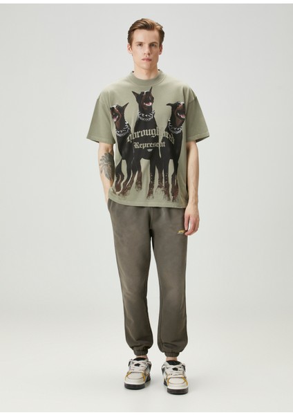 Haki Baskılı T-Shirt