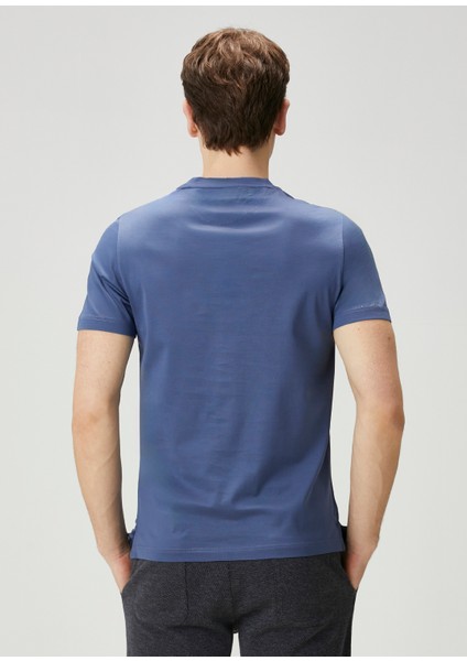 Koyu Mavi Basic T-Shirt