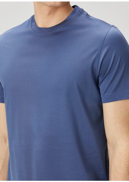 Koyu Mavi Basic T-Shirt