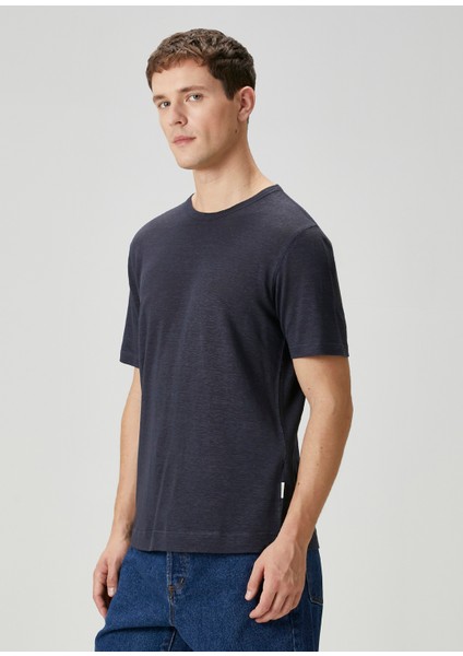 Lacivert Keten T-Shirt modelleri