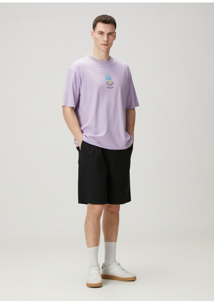 Loose Fit Lila T-Shirt fiyatları