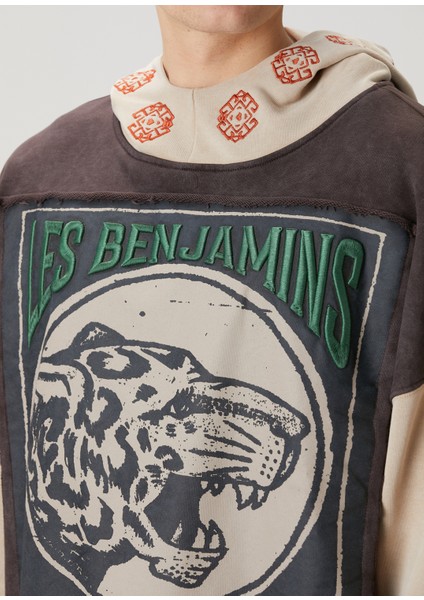 Çok Renkli Kapüşonlu Sweatshirt