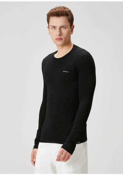 Siyah Uzun Kollu T-Shirt modelleri
