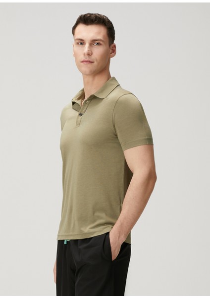 Haki Polo Yaka T-Shirt modelleri